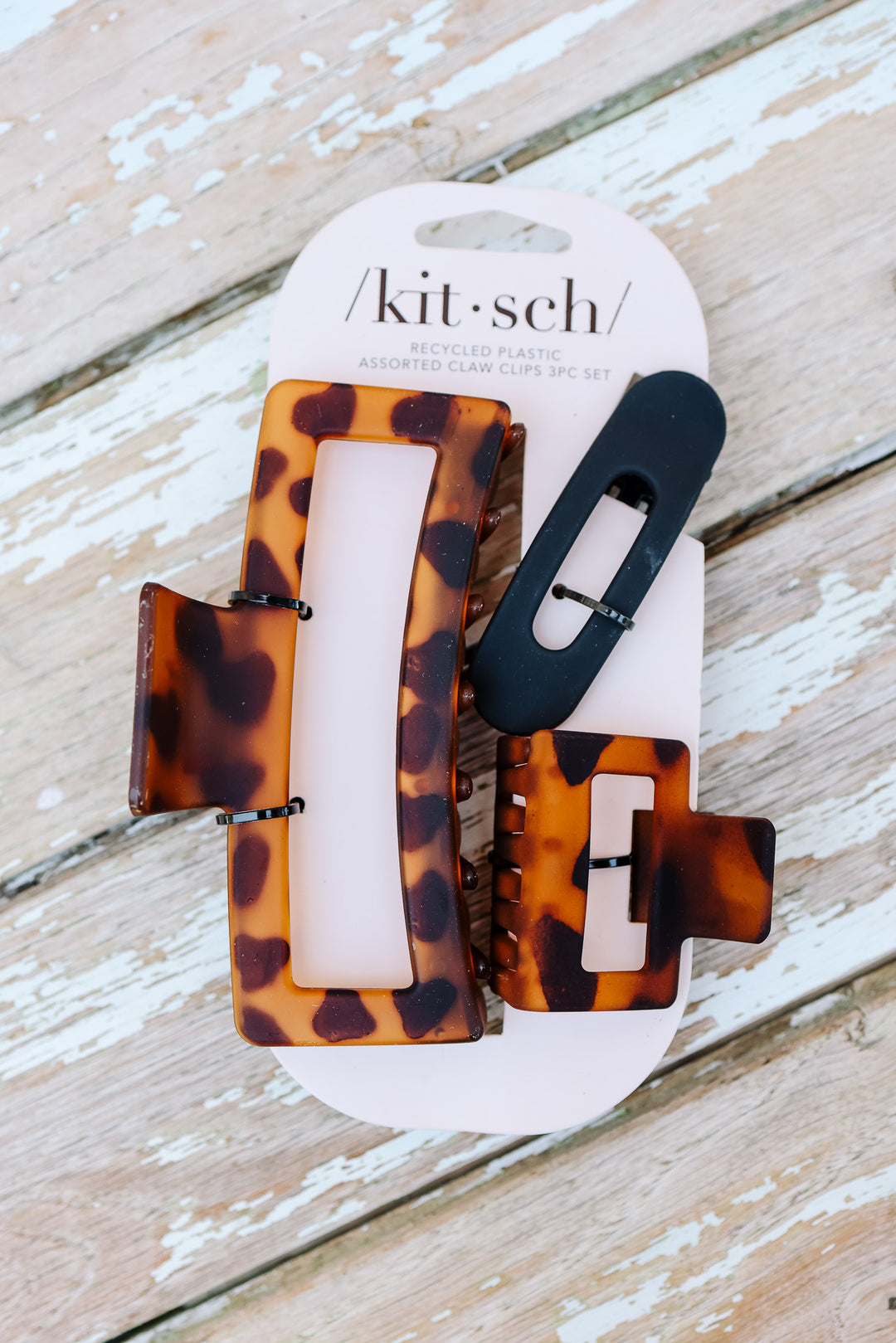 Recycled Plastic Assorted Claw Clips- Rectangle Open Shape – Aiden & Oak