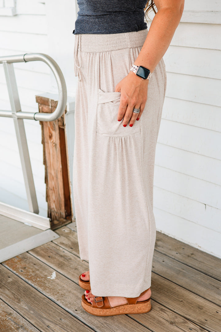 Nora Smocked Waist Knit Pants