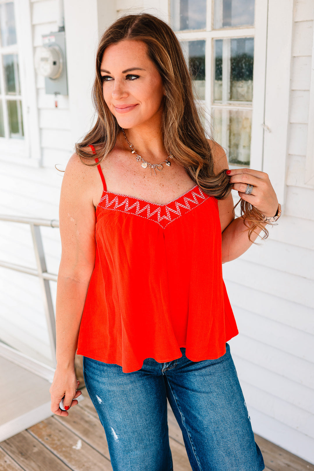 Adeline Ribbon Tie Cami