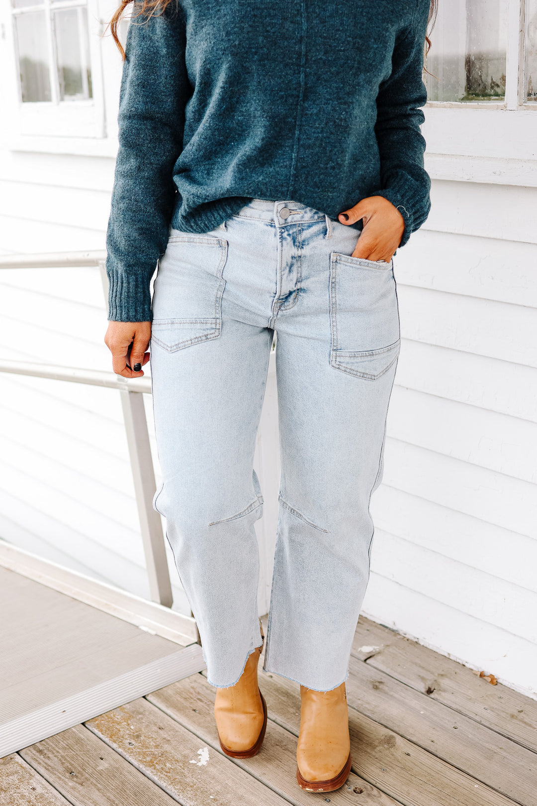VERVET: BARREL SUPER HIGH RISE JEANS