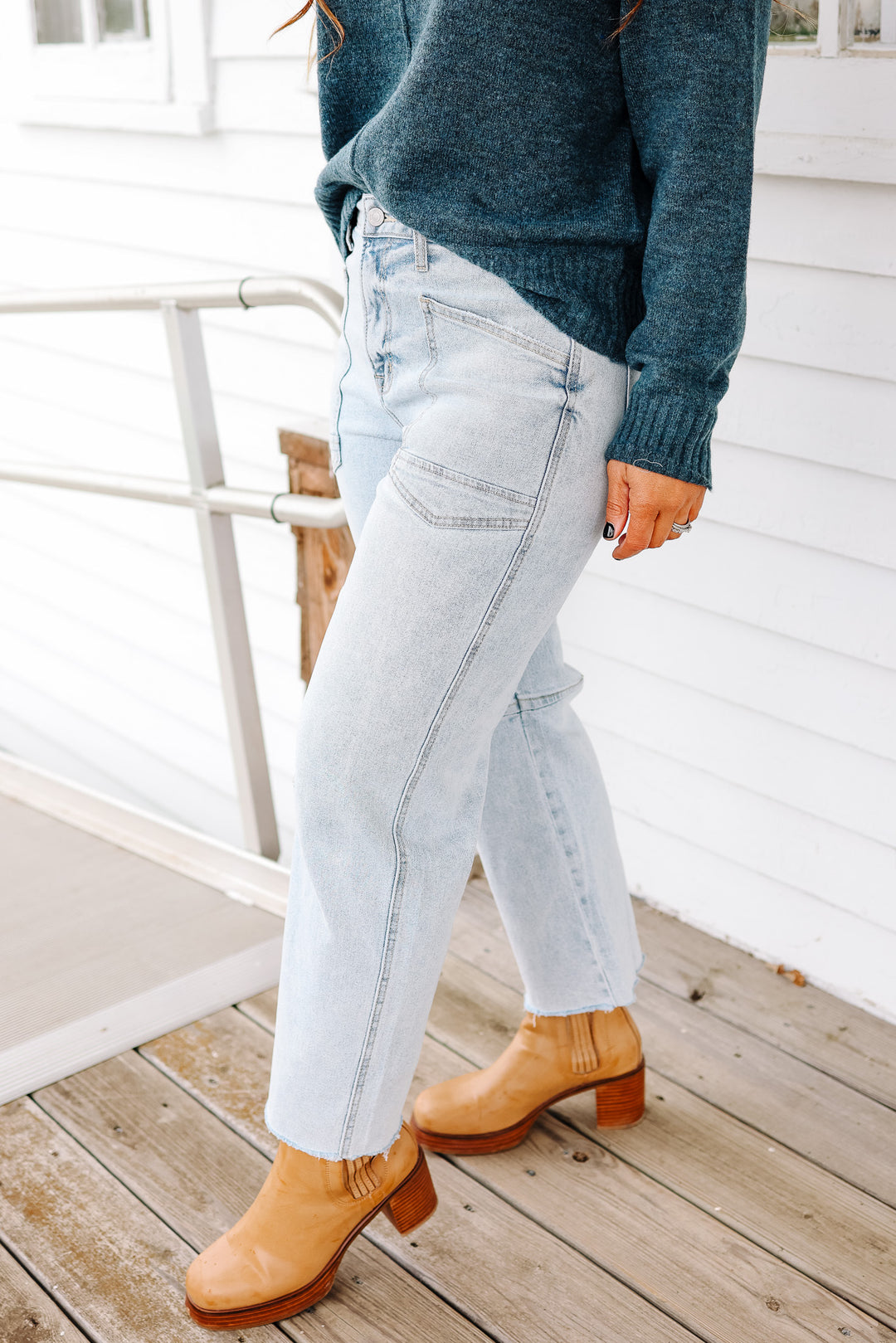 VERVET: BARREL SUPER HIGH RISE JEANS