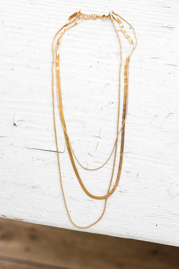 Gold Layered Chain Necklace