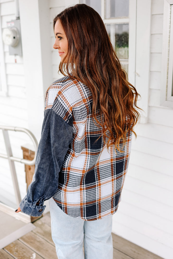 Barkly Waffled Corduroy Mix Shacket