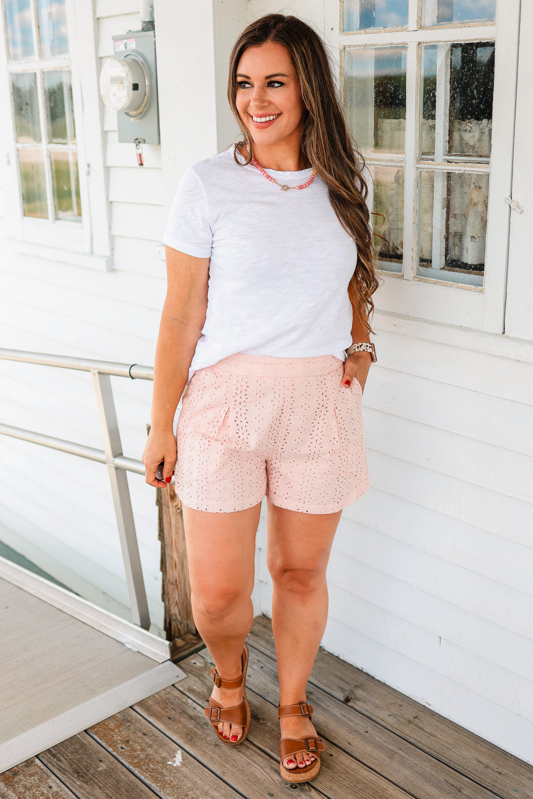 Quinn Cotton Tee - White