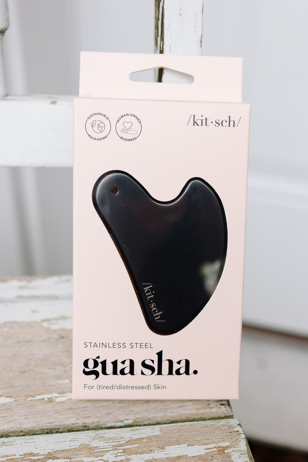 Kitsch Stainless Steel Gua Sha - Matte Black