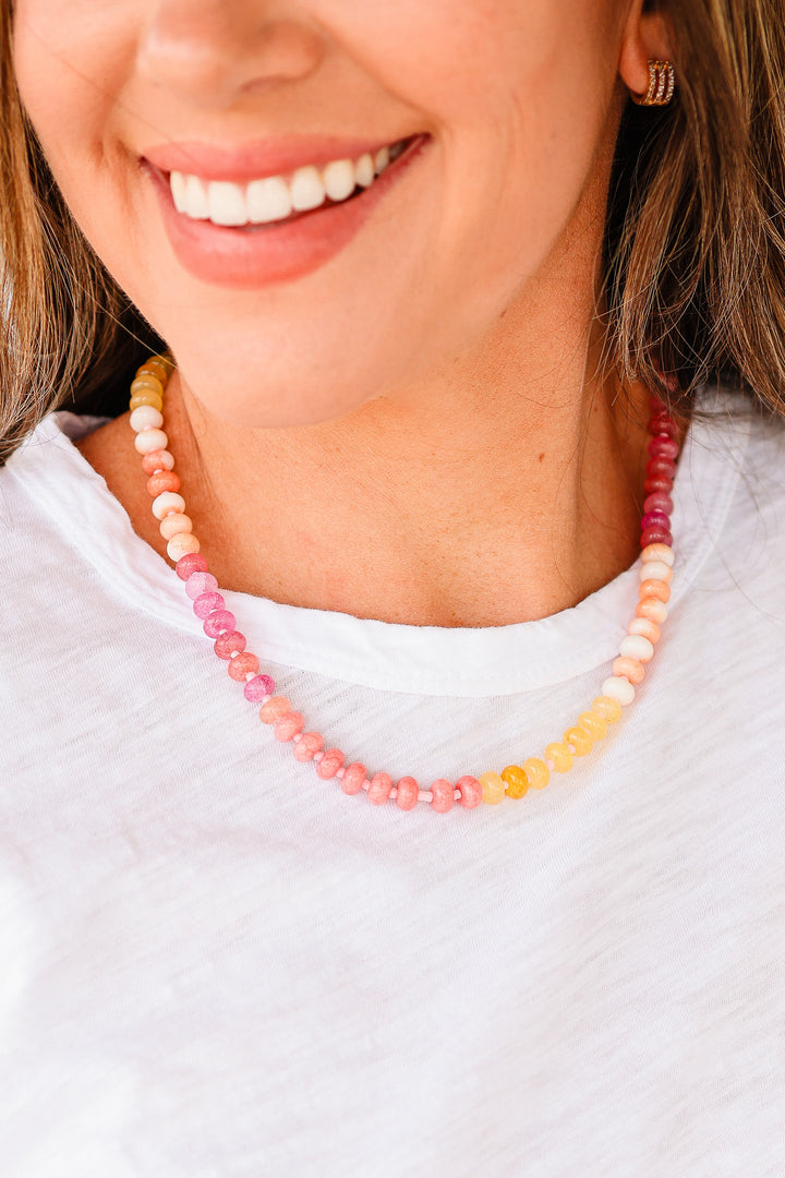 Etta Mixed Glass Necklace