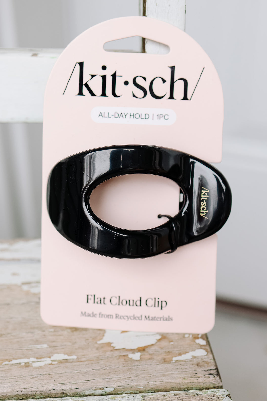 Black Flat Cloud Clip - Medium
