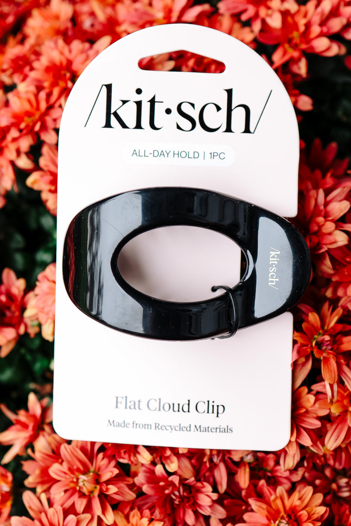 Black Flat Cloud Clip - Medium