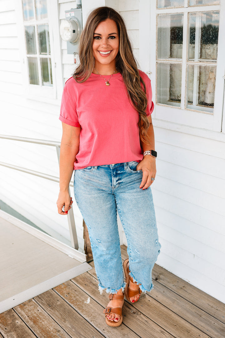 Mali Short Sleeve Tee - Rose
