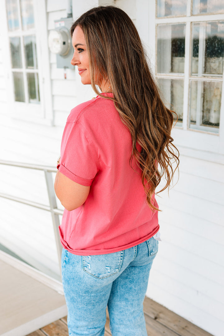 Mali Short Sleeve Tee - Rose