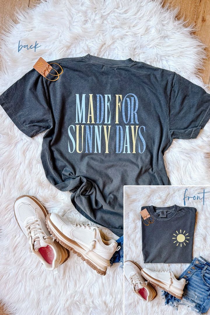 Glitter Sunny Days Graphic Tee - Pepper