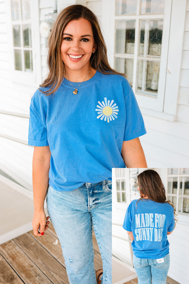 Made For Sunny Days Graphic Tee - Flo Blue