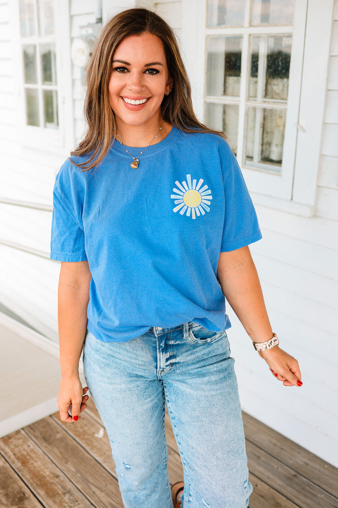 Made For Sunny Days Graphic Tee - Flo Blue