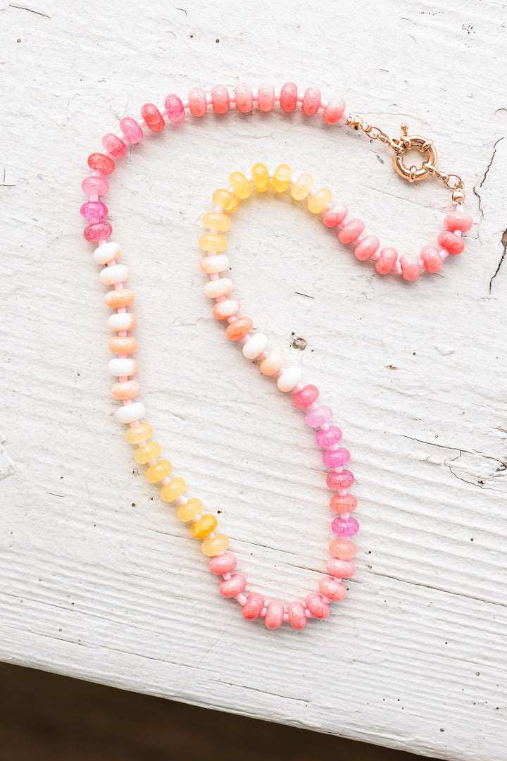 Etta Mixed Glass Necklace