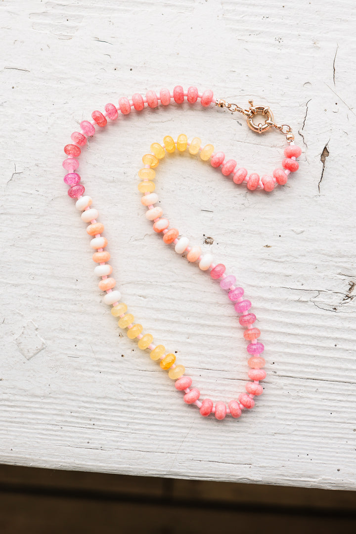 Etta Mixed Glass Necklace