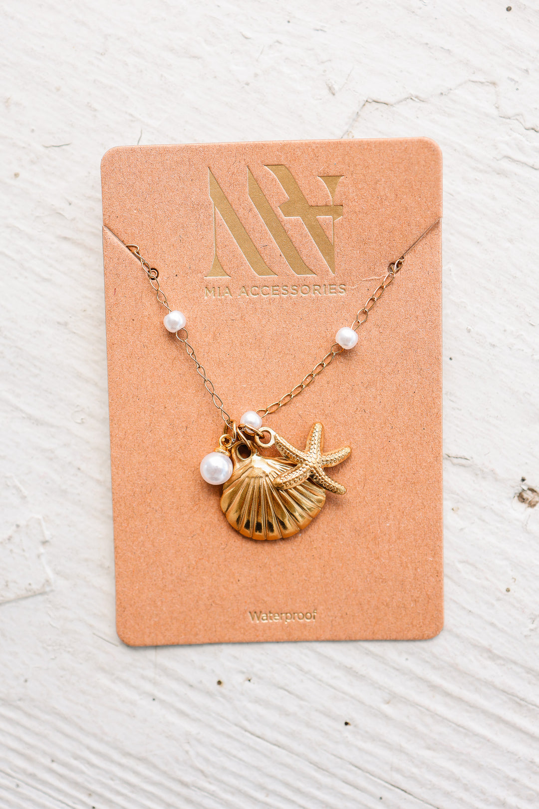 Shell and Pearl Necklace