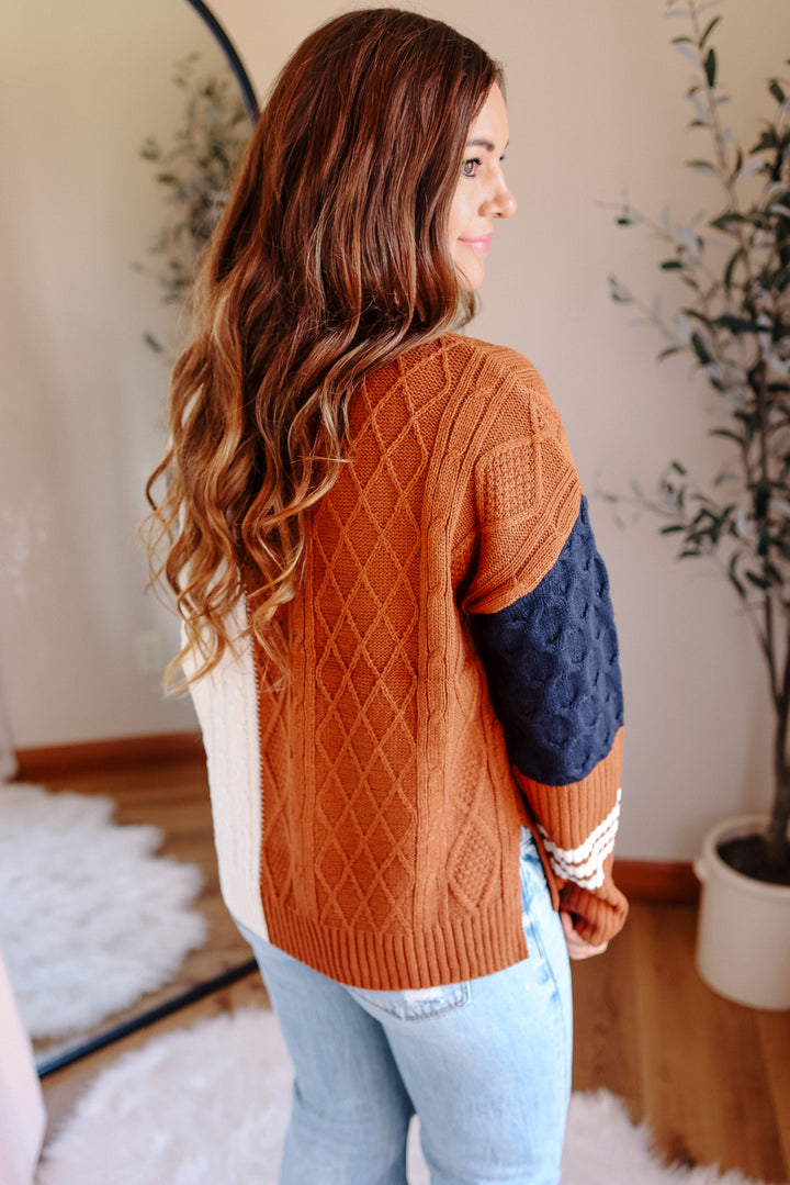 Leila Colorblock Knit Sweater