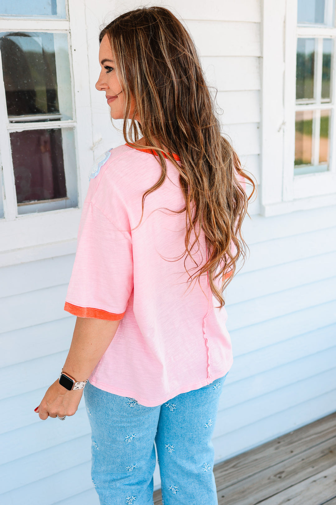Lydia Flower Patch Washed Top