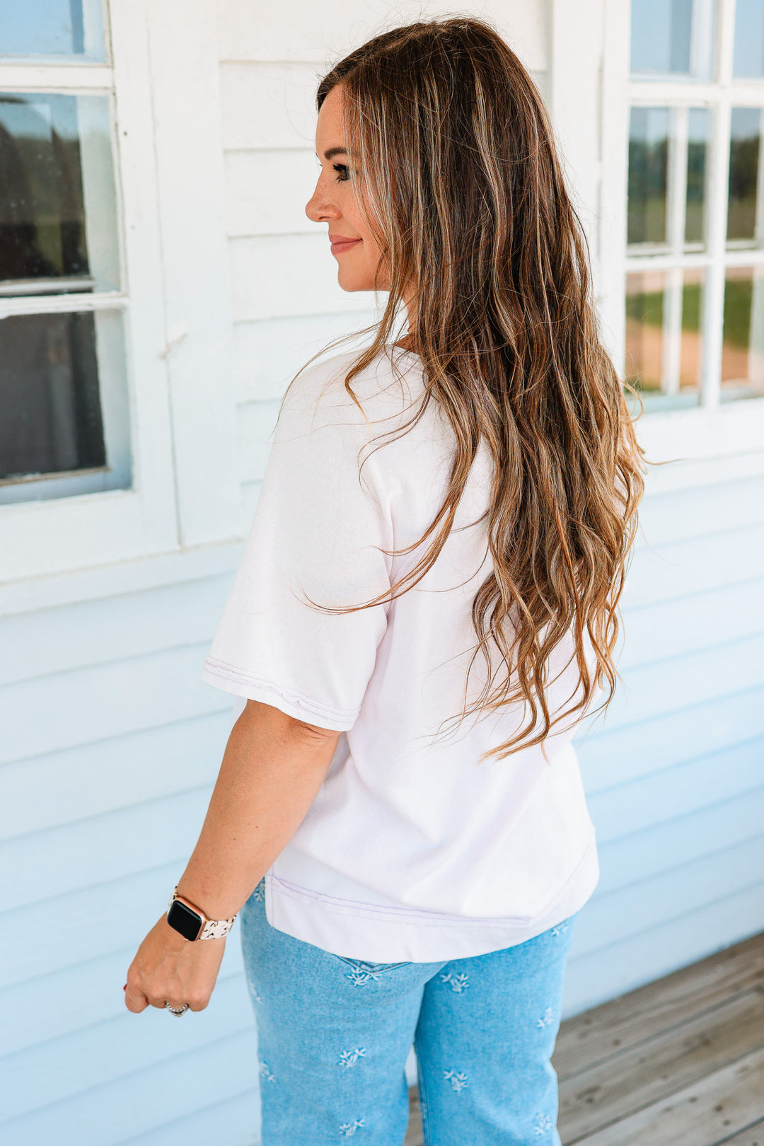 Bella Terry Top- Lavender