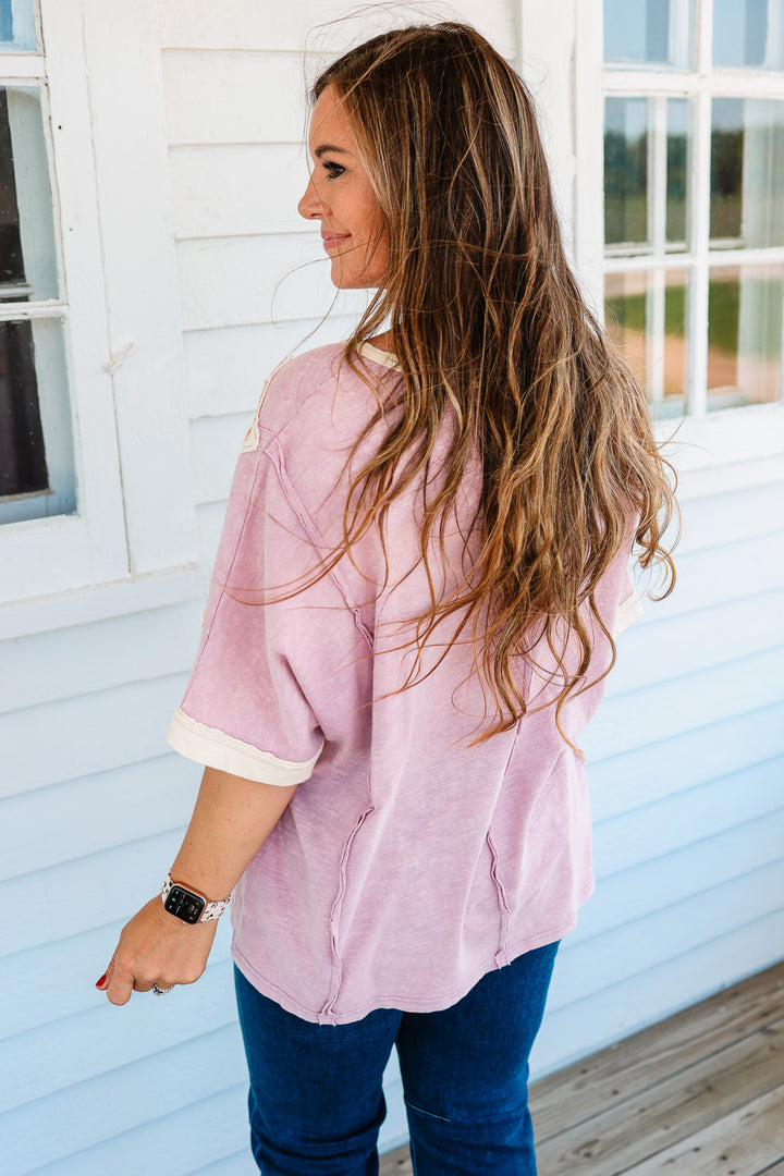 Millie Star Patch Cotton Top