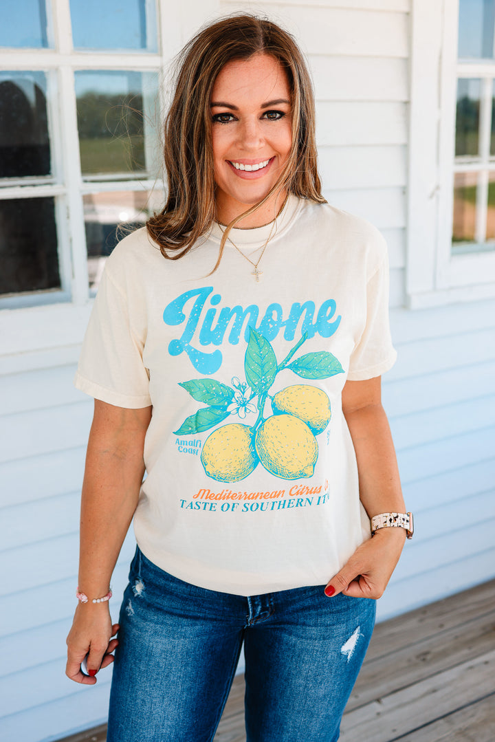 Retro Fruit Market Graphic Tees - Ivory