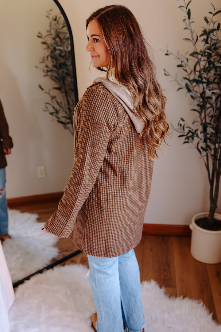 Teagan Detachable Hoodie Coat - Caramel