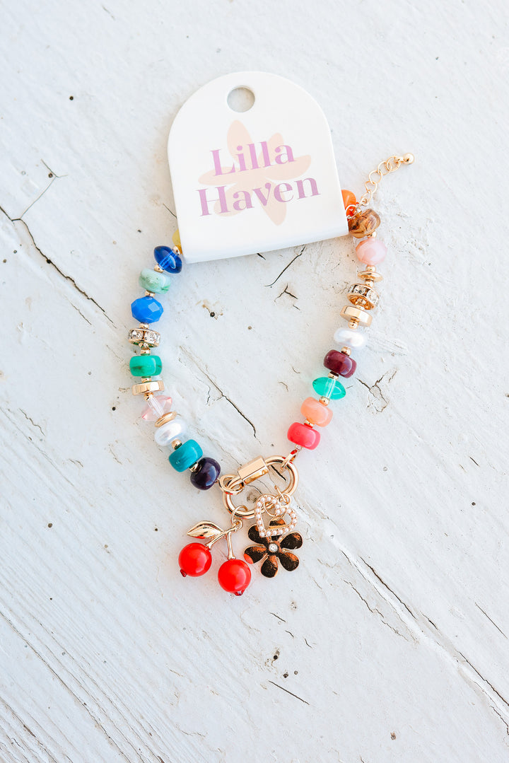 Vibrant Beaded Bracelet - Mint