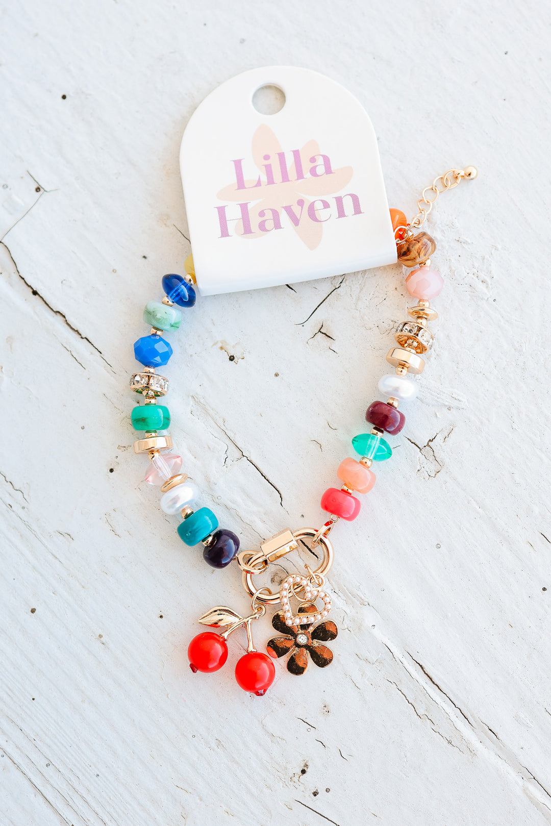 Vibrant Beaded Bracelet - Mint
