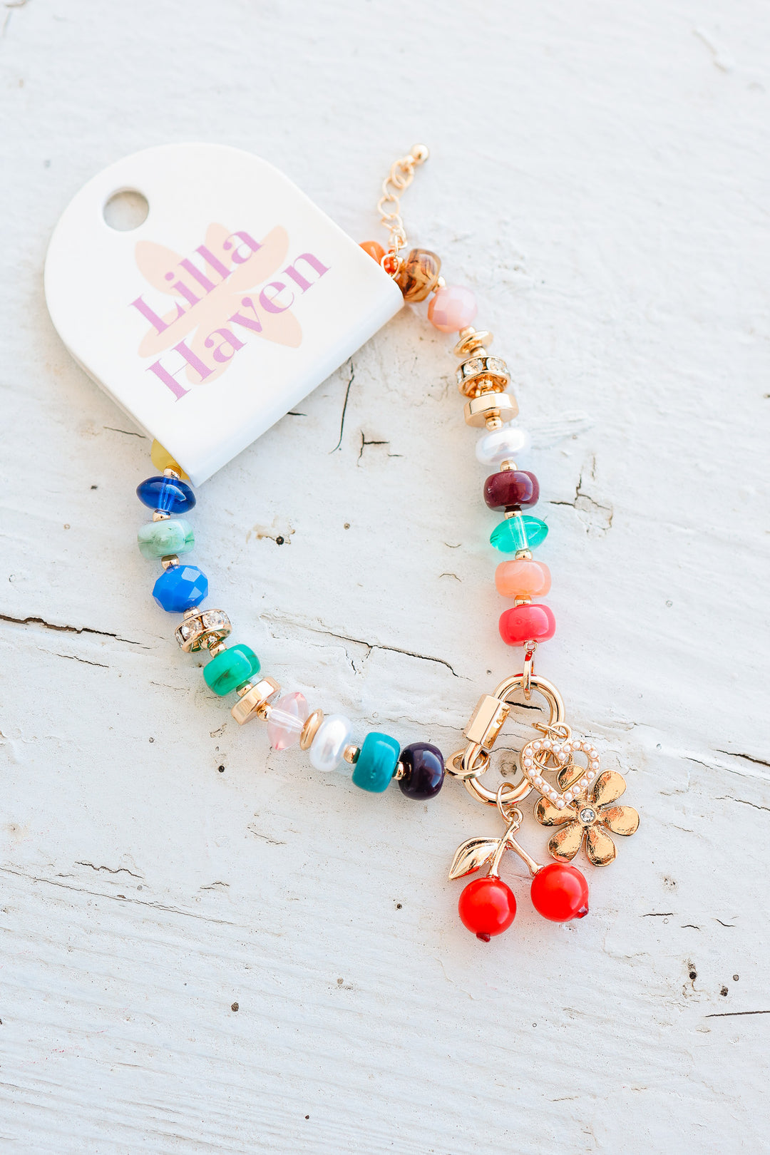 Vibrant Beaded Bracelet - Mint