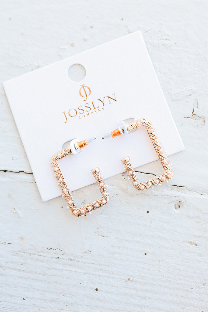 Rectangle Hoop Earrings