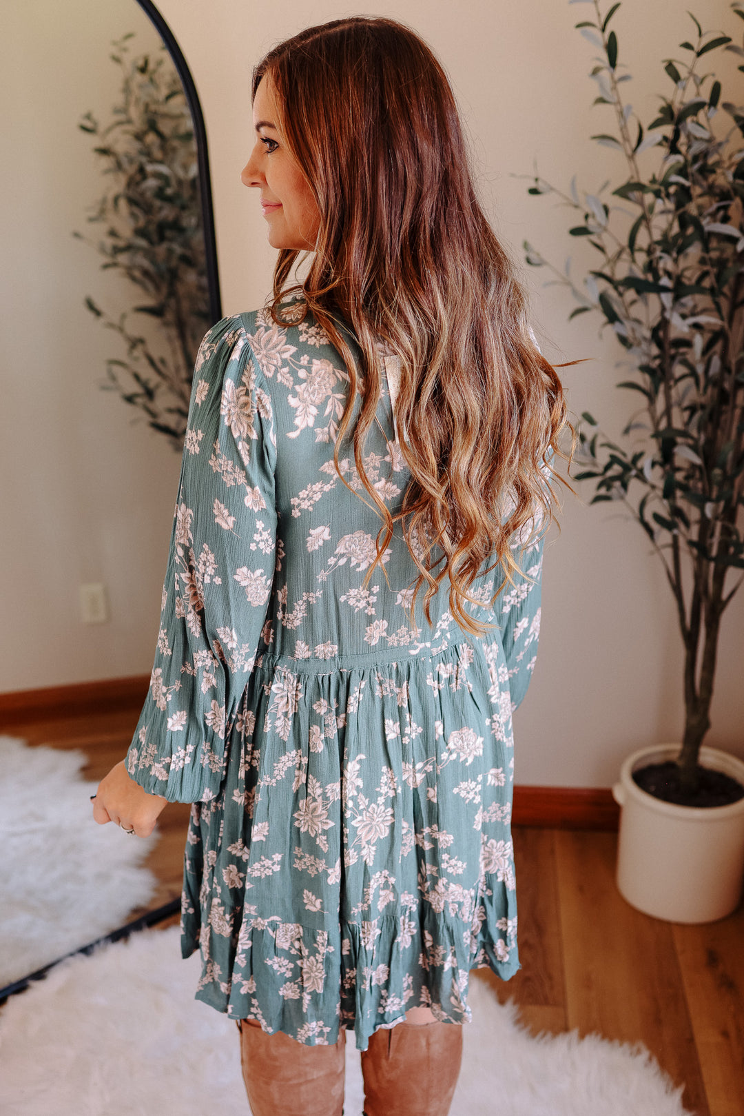 Pollie Ruffle Long Sleeve Dress