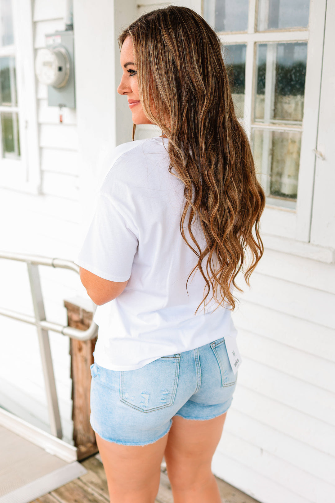 Trish Crop T-Shirt - Off White