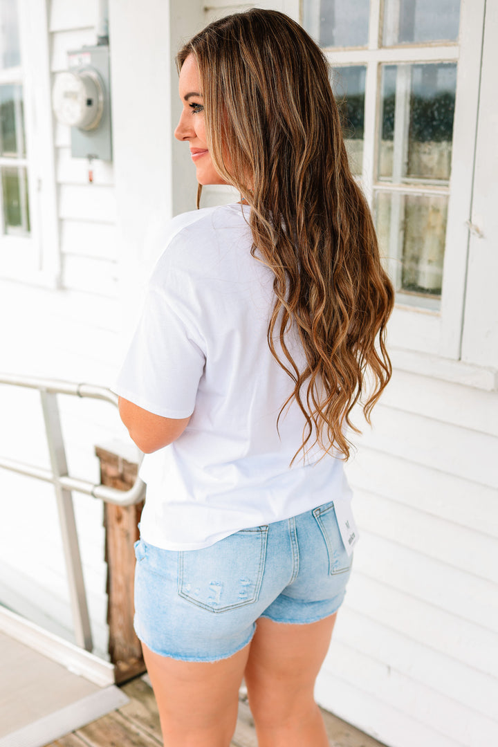 Trish Crop T-Shirt - Off White