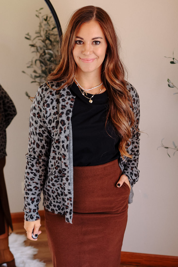Lumen Leopard Cardigan