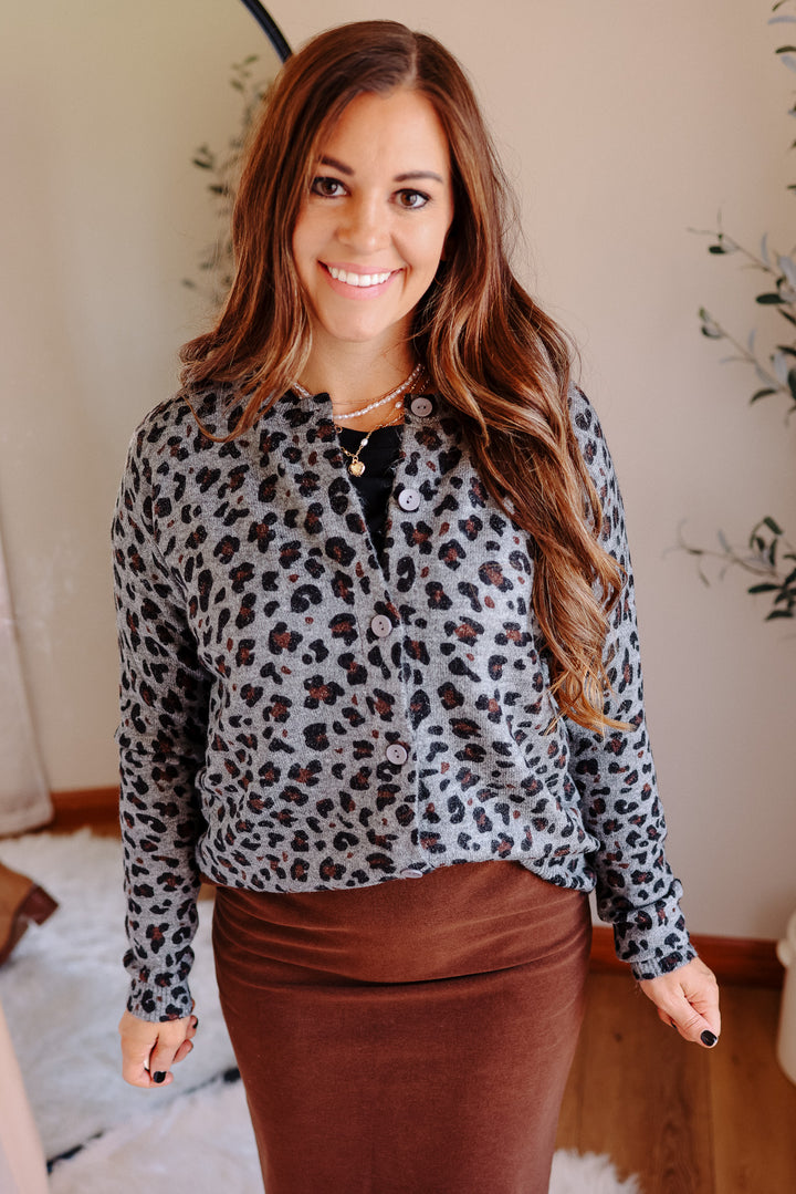 Lumen Leopard Cardigan