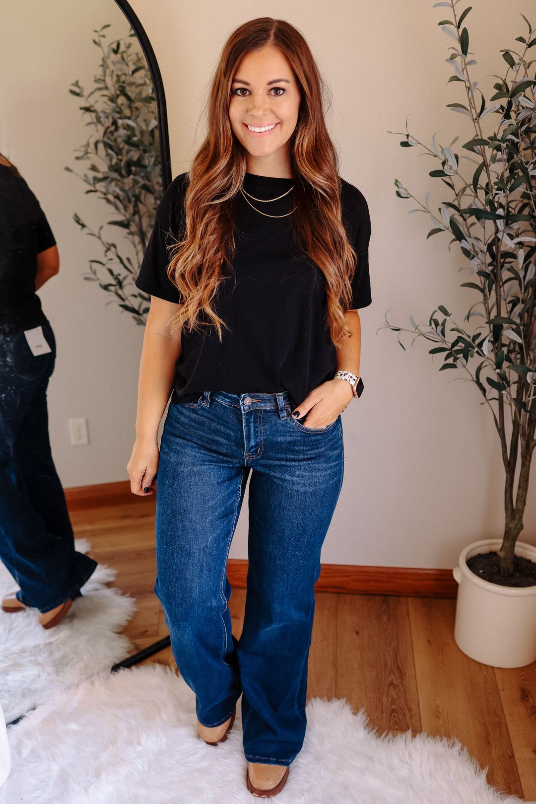 VERVET: LARKIN DARK WASH FLARE JEANS