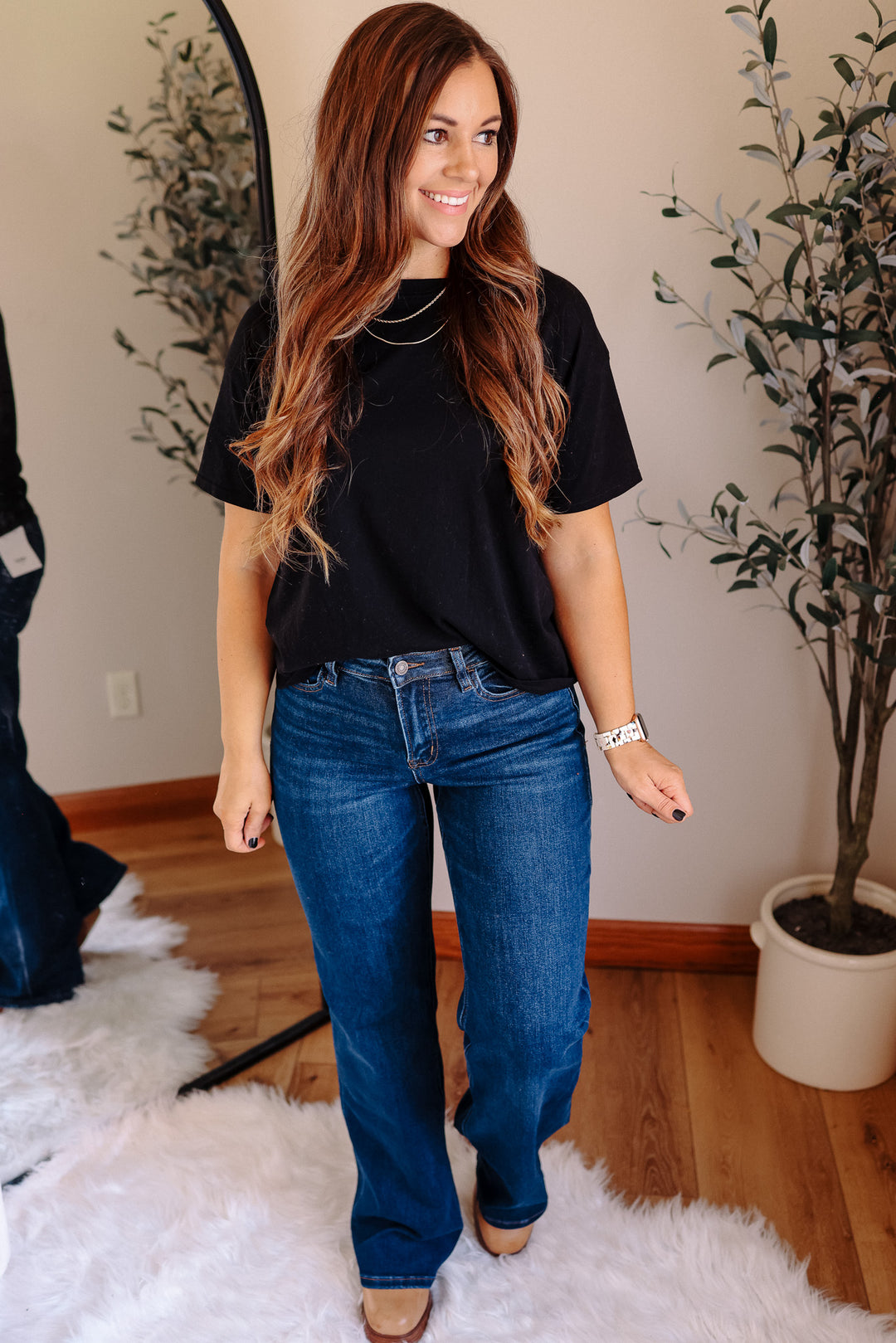 VERVET: LARKIN DARK WASH FLARE JEANS