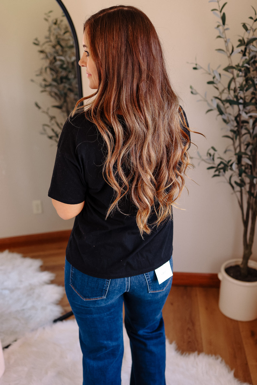 Trish Crop T-Shirt - Black