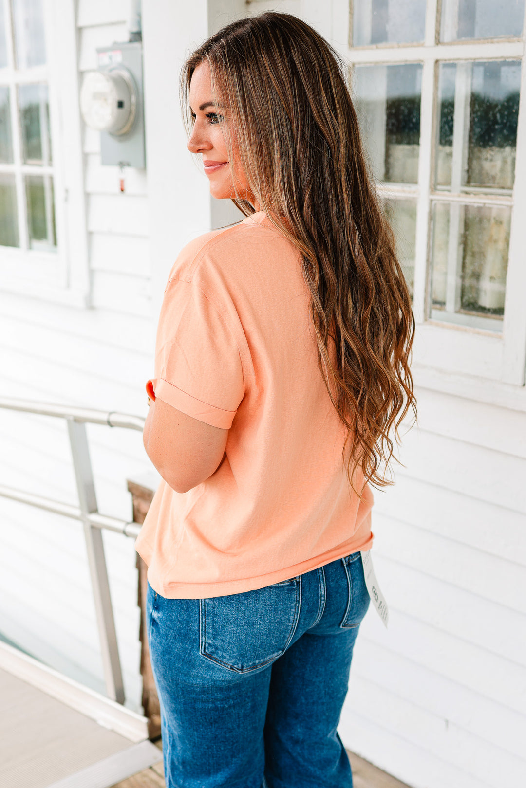 Mali Short Sleeve Tee - Peaches