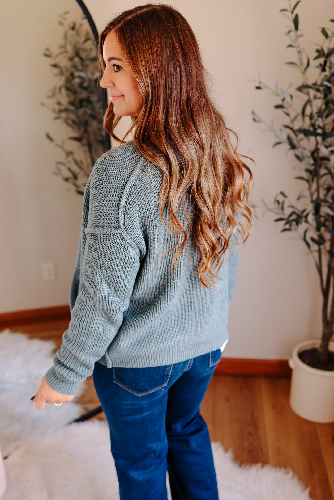 Braylee Cardigan - Emerald Blue