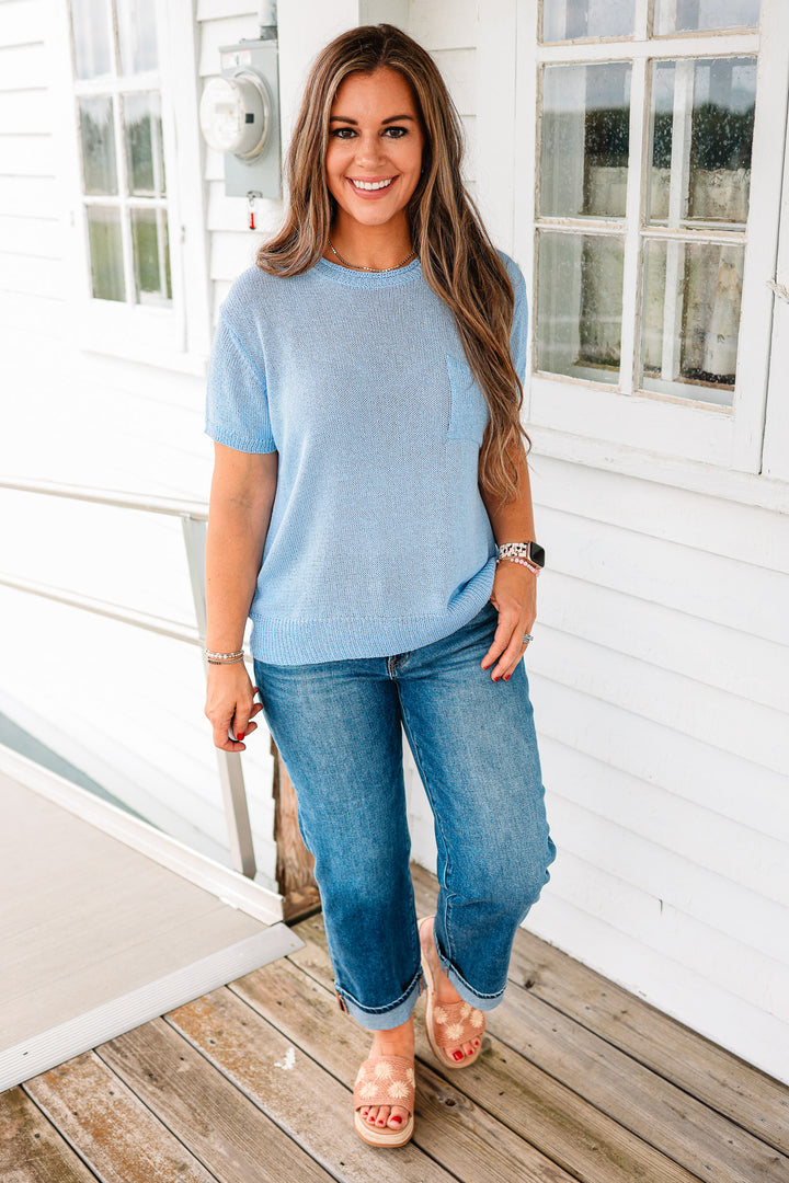 Coastal Cap Sleeve Sweater Vest