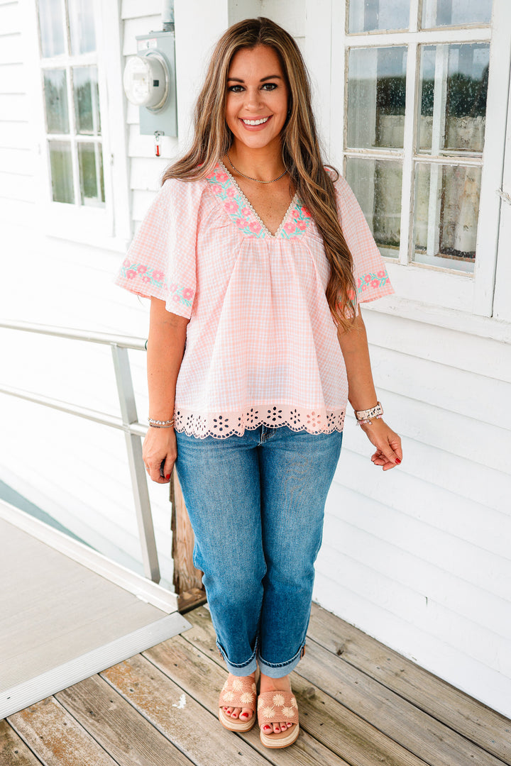 Sydney Floral Embroidered Top
