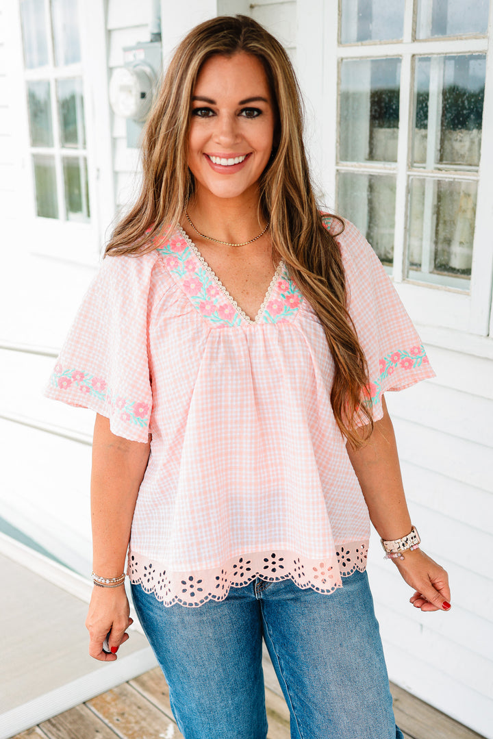 Sydney Floral Embroidered Top