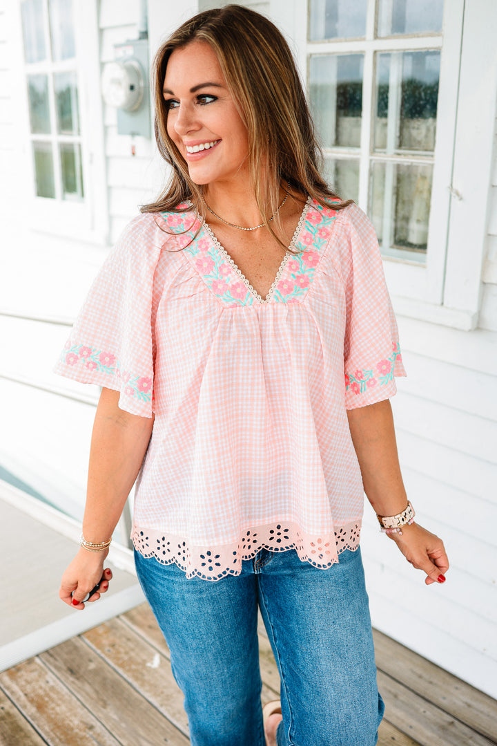 Sydney Floral Embroidered Top