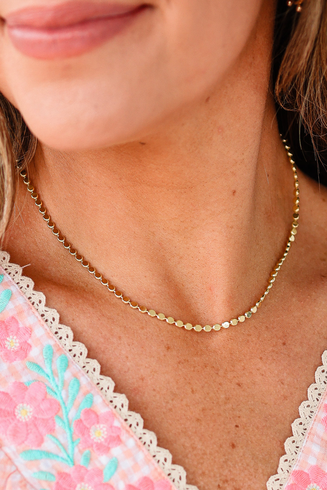 Dakota Disc Chain Necklace