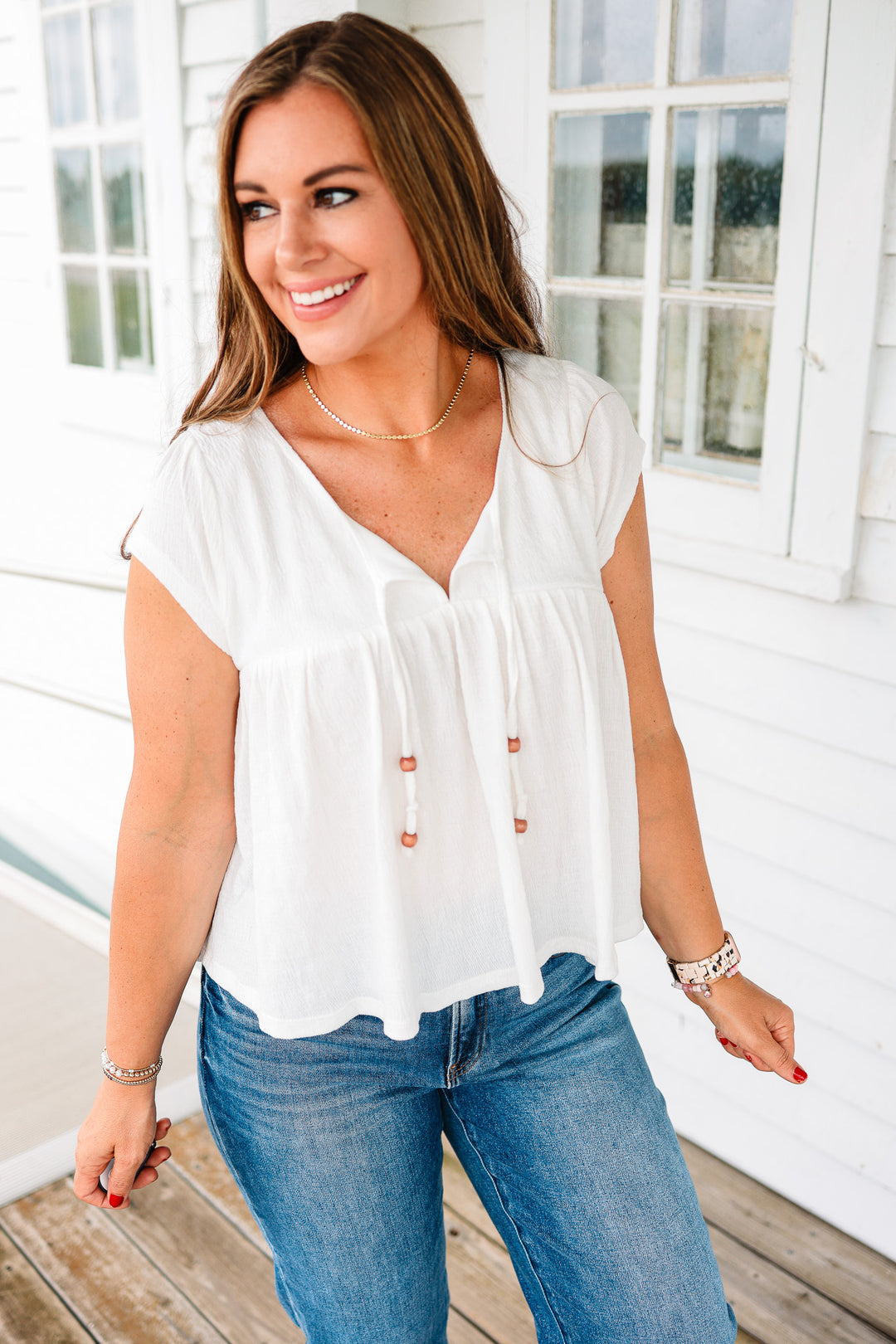 Hensley Babydoll Knit Top