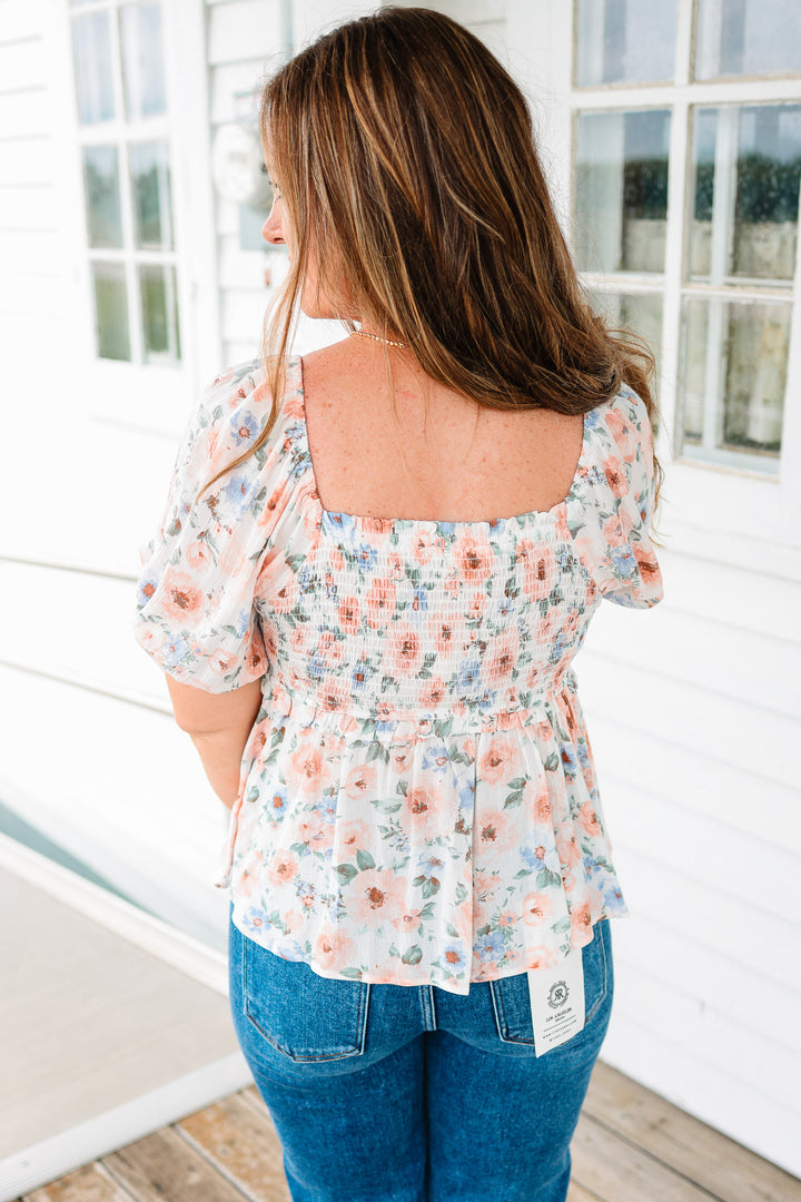Presley Floral Smocked Top