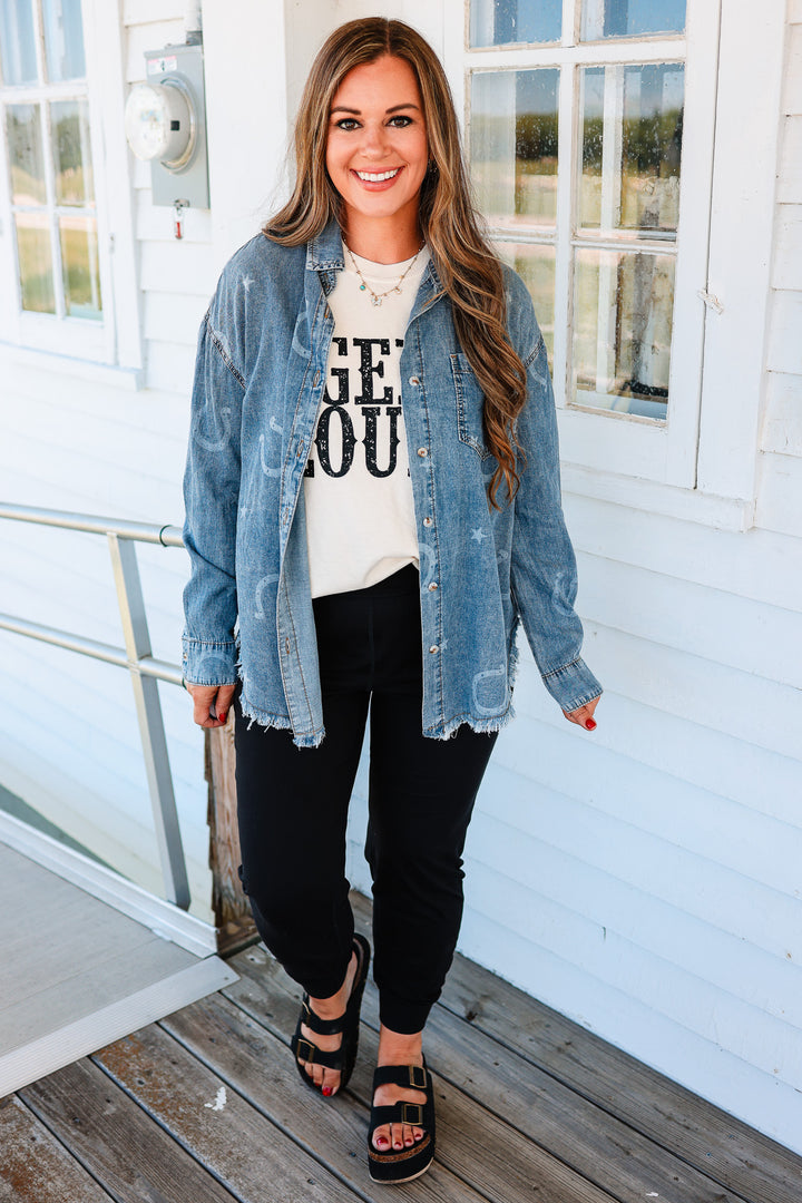 Horseshoe Button Down Shirt