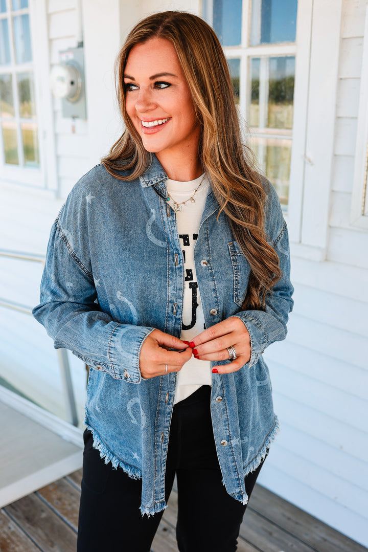 Horseshoe Button Down Shirt