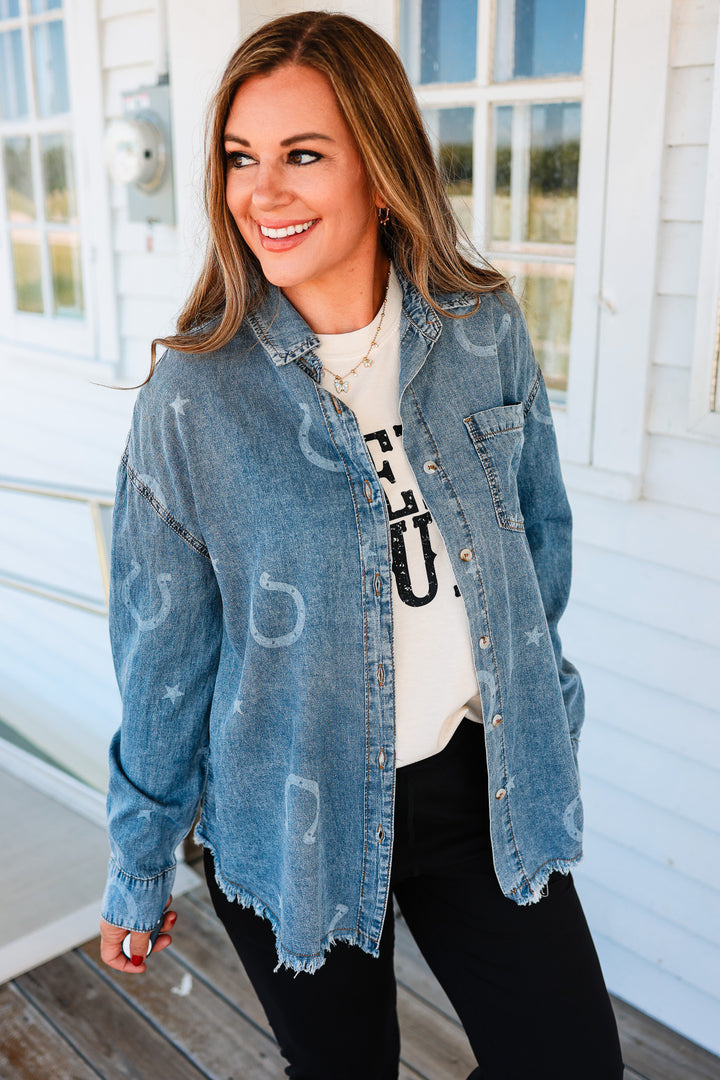 Horseshoe Button Down Shirt